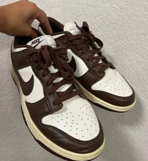 Nike Men's Chocolate Brown and White Sneakers thumbnail 1