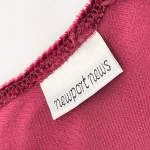 Vintage Newport News‎ Jumpsuit Women Large Red Velvet Ribbed Stretch Minimalist thumbnail 6