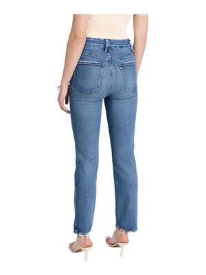 Good American Women's Good Curve Straight Jeans indigo 338 size 6 thumbnail 2
