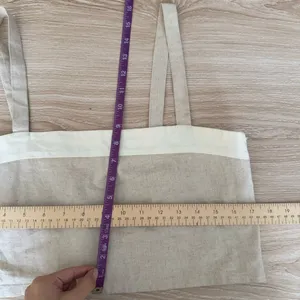 Harly Jae Medium Carin Tank Tan White Organic Linen Cotton thumbnail 9