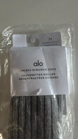 Alo Yoga Scrunch Socks grey thumbnail 4
