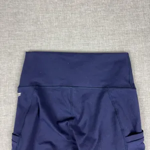 Fabletics Leggings Womens XS Blue Ankle PowerHold Pockets Compression Yoga Pants thumbnail 12