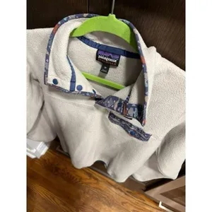 Patagonia size XS Women’s Pelican Stone Blue Synchilla Snap-T Fleece‎ P thumbnail 2