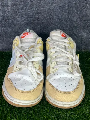 Nike Dunk Low Women’s Sneakers White Yellow Blue Gum Sole size 9 thumbnail 3
