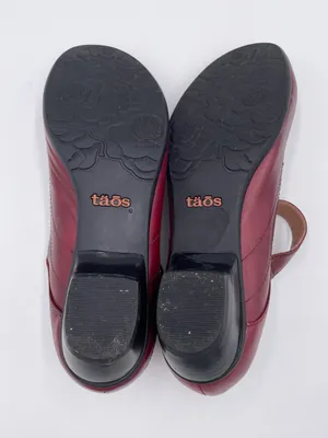 Taos Samba Mary Jane Shoes Women's Size 7 Deep Burgundy Red Low Heel Closed Toe thumbnail 11