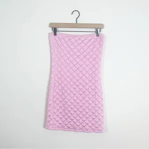 Frankie’s Bikinis Taylor Strapless Tube Dress Baby Pink XL thumbnail 3