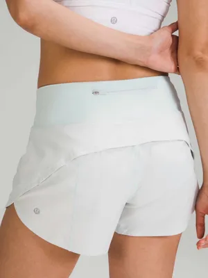 Lululemon Speed Up Mid-Rise Short 4" Light Blue thumbnail 2