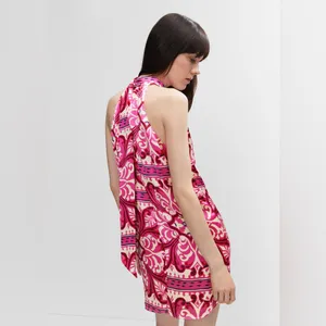 Mango Printed Halter Gown Size 8 thumbnail 3