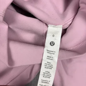 Lululemon Leggings Womens 0 Pink High Rise Ankle Yoga Pants Stretch LW5CT1S thumbnail 8