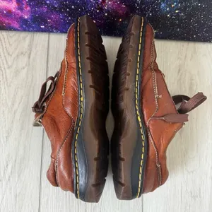 Dr Martens 11200 Distressed Brown Leather Lace Up‎ Y2K Shoe Women Sz 9 Men Sz 8 thumbnail 5