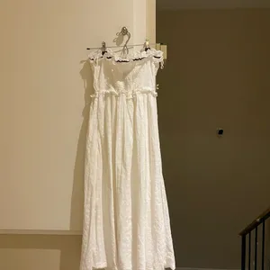 NWOT urban outfitters strapless white midi dress with eyelets thumbnail 8