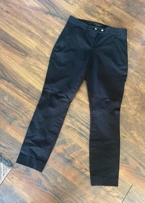 Theory Cropped Straight Legged Trousers Size 0 Dress Career Pants thumbnail 1