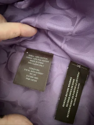 Coach Purple velvet coach jacket Size L thumbnail 5
