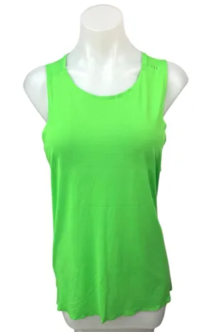 Lululemon Women's Neon Green Racerback Athletic Workout Muscle Tee Tank Top 6 thumbnail 1