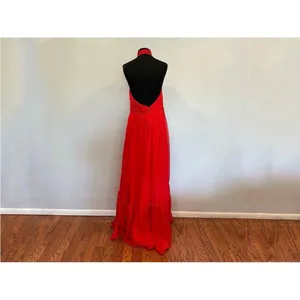 Mac Duggal 68209 Asymmetrical Halter Neck Tiered A Line Gown Size 10 thumbnail 6
