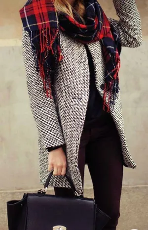 Guess Double Breasted Wool Coat Jacket In Small thumbnail 1