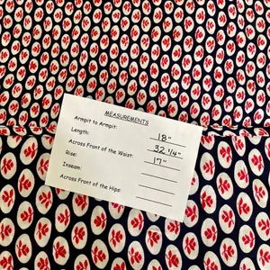 NWT!! BODEN Edna Tunic Top Retro Floral Navy Blue Red Preppy Polka Dot Size 6 thumbnail 11