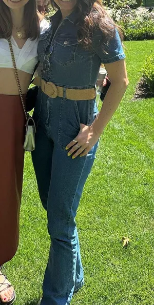 Denim Stradivarius jumpsuit thumbnail 7