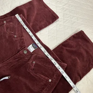 Patagonia Women’s Maroon Corduroy Pants size 28 thumbnail 5
