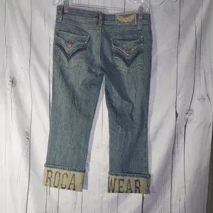 Rocawear Y2K 90's Denim Capri Size 11 thumbnail 8