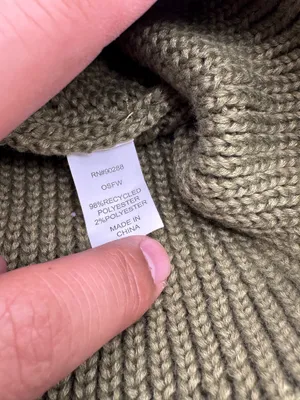 adidas Glam On Woolie Beanie Hat Olive Green Ribbed Cuff Knit Cap NWOT thumbnail 6
