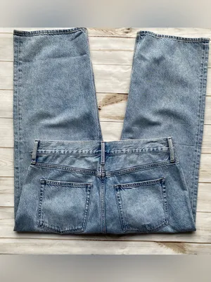 J. Crew 90s vintage baggy fit stone washed cropped ankle length denim jeans 33 thumbnail 5