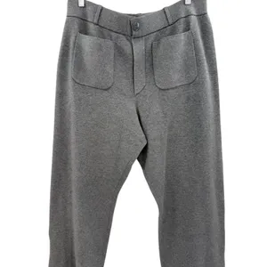 Anthropologie Maeve Colette Sweater Knit‎ Wide Leg Crop Pants Gray Size XL thumbnail 5