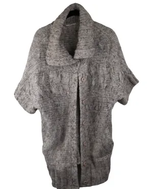 Miss Selfridge Cable Knit Button-Up‎ Chunky Cardigan Women's Size 10 Wool Blend thumbnail 1