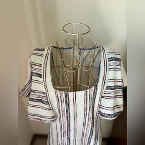 Anthro Akemi + Kin Striped Knit Dress Small Multicolor Scoop Neck thumbnail 4