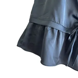 Abercrombie & Fitch Women Coquette Balletcore Cami Top Sl Blue Satin Ruched‎ thumbnail 5