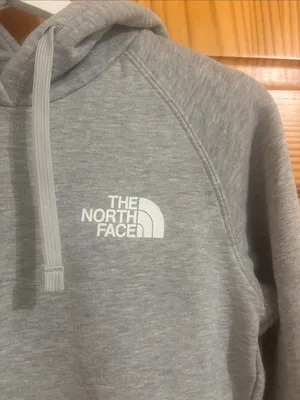 The North Face Grey Size Small Hooded Logo Sweatshirt thumbnail 2