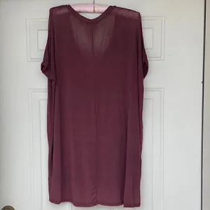 Brandy Melville Maroon Long Tee thumbnail 2