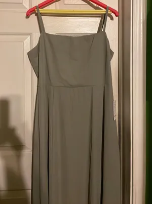 Show Me Your Mumu Lauren Tie Maxi Dress in Deep Sage Chiffon $148 NWT XXL thumbnail 6