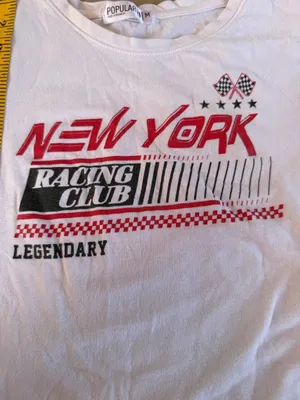 Popular 21 New York Racing Club Medium White T-Shirt thumbnail 3