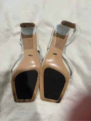 Tony Bianco white heeled thong sandals with ankle strap thumbnail 5