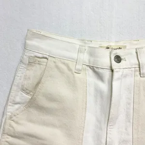 Madewell‎ Perfect Vintage Straight Carpenter Jeans Women 26 White Colorblock thumbnail 3