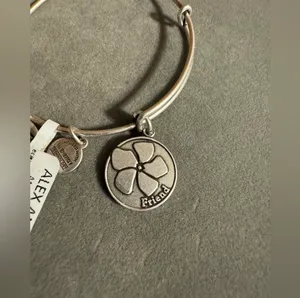 Alex and Ani Friend Silver Tone Bracelet thumbnail 2