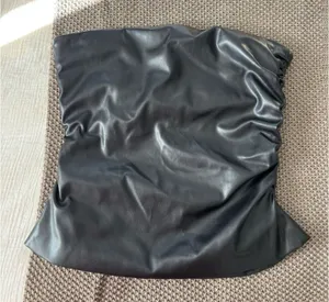 Leather Tube Shein Top Faux thumbnail 1