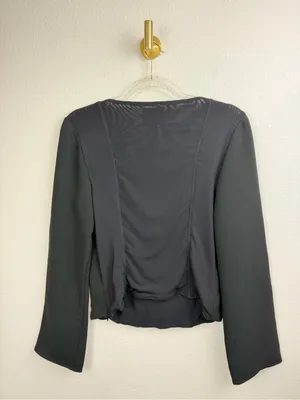 Reformation Amina Long-Sleeve Corset Bustier Sweetheart Neck Boning Top Size 12 thumbnail 7