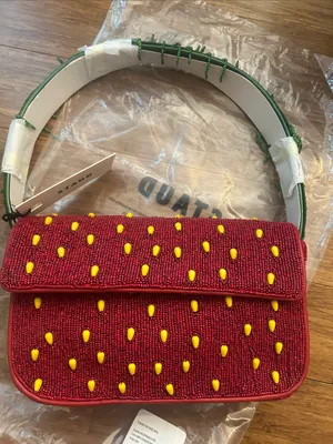 Staud Tommy Beaded Bag Strawberry Dream thumbnail 6