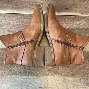 Baretraps‎ Womens Marshall Side Zip Block Heel Bootie Brush Brown Size 8.5 thumbnail 6