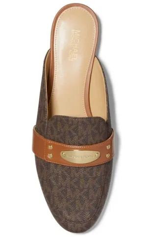 Michael Kors logo plate flat mules thumbnail 8