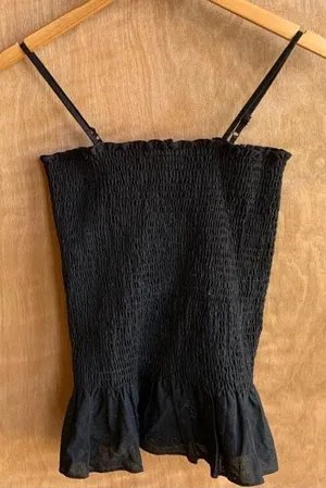 Anthropologie Mauve Ribbed Tank Top thumbnail 3