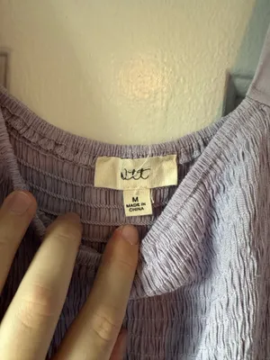 Lavender OTT smocked dress Purple Size M thumbnail 3