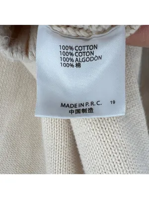 Brandy Melville Aleah Half-Zip Cotton Sweater Cream Size Medium Preppy Casual thumbnail 9