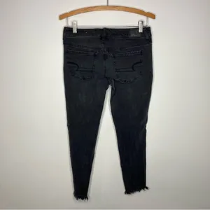 American Eagle Outfitters‎ super low jegging black Gray size 8 thumbnail 8