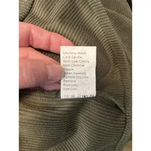 PrettyGarden Chic Women’s Medium Olive Green Corduroy Shacket Snap Front Pockets thumbnail 8