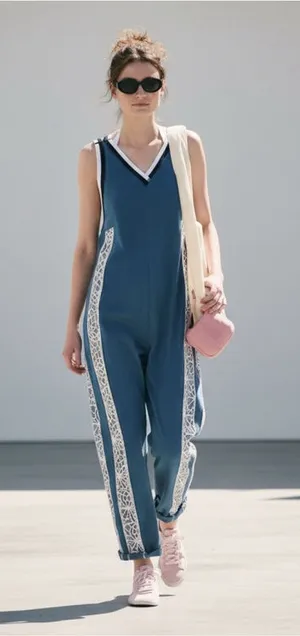 FP Free People Movement Day Trip Jumpsuit Skyline Sz XSmall Coastal Bohemian thumbnail 1