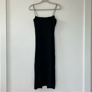 Reformation Pavia Knit Midi Dress in Black NWOT thumbnail 9
