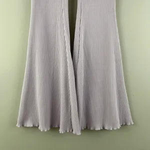 Aerie Light Baby Pink Kick-It Ribbed High Waisted Super Flare Pant Leggings thumbnail 5